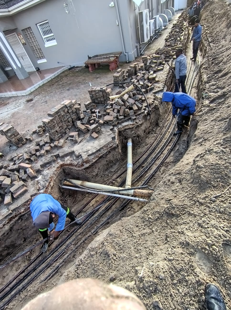 Underground cable reticulation